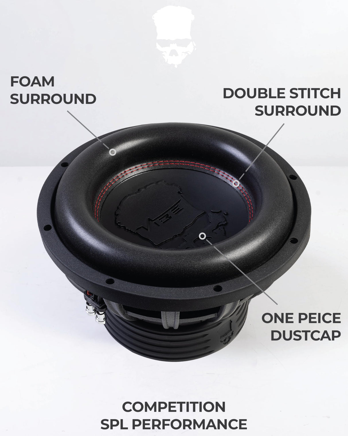 VIBE BD12SPL Subwoofer de 12 Pulgadas (Dual 4 ohmios) 1500 W RMS SPL