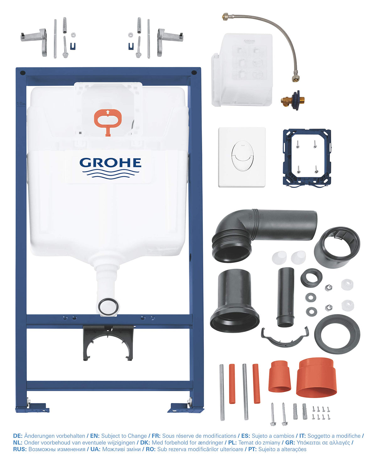 Grohe Rapid SL - Set 3en1 para WC suspendido (Ref. 38722001), 1.13 m