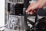 MICHELIN - Compresor de aire MB100/3 - Tanque de 100 litros - Motor de 3 cv - Presión máxima 10 bar - Flujo de aire 250 l/min - 15 m³/h