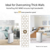 ASUS ZenWiFi XP4 Whole Home Mesh WiFi 6 System (2 Pack Blanco): Cobertura hasta de 410m2, configuración sencilla, seguridad de Red Gratuita de por vida y controles parentales