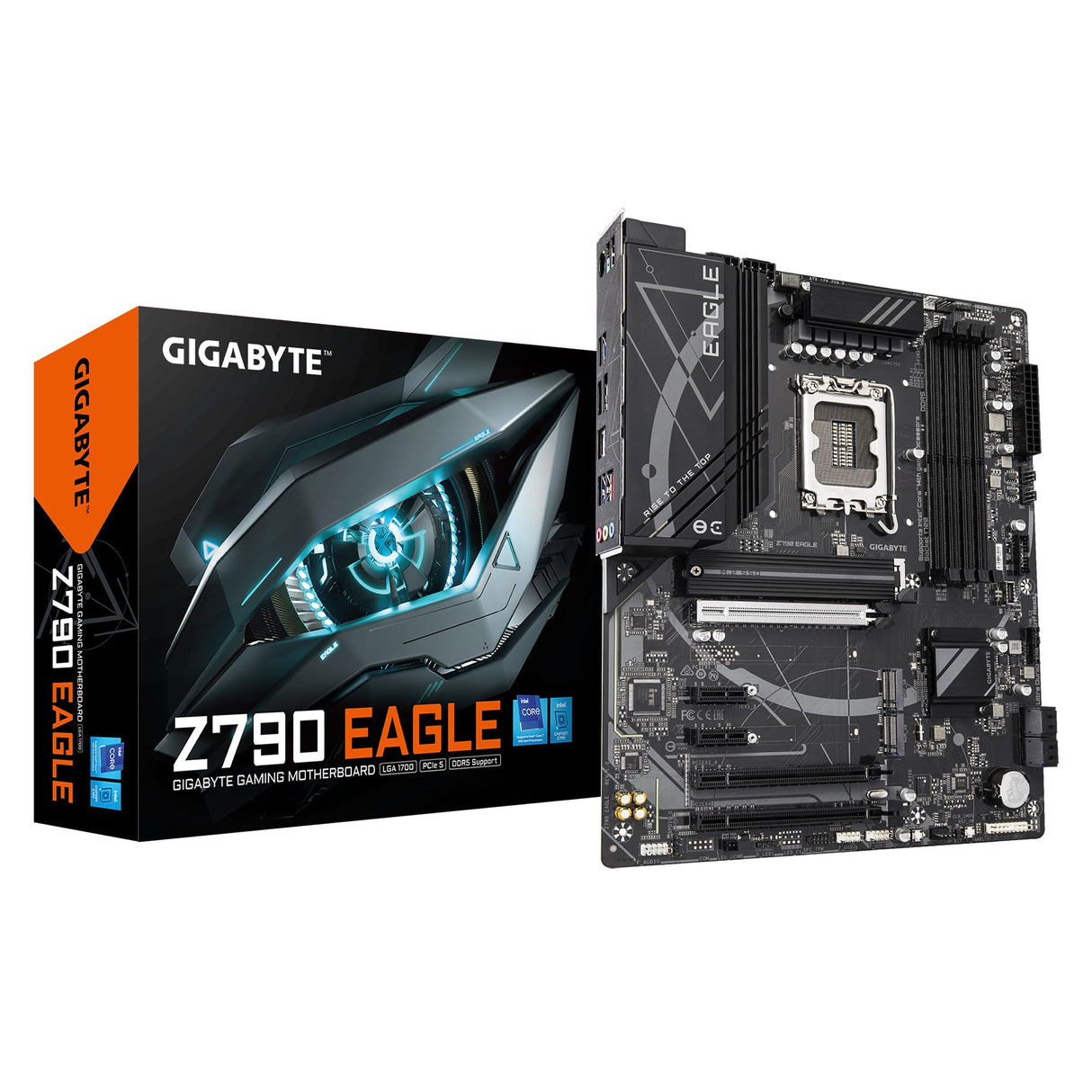 GIGABYTE Z790 Eagle Placa Base - Soporta CPUs Intel Core de 14ª generación, VRM de 12+1+1 Fases, hasta 7600MHz DDR5 (OC), 3xPCIe 4.0 M.2, 2,5GbE LAN, USB 3.2 Gen 2