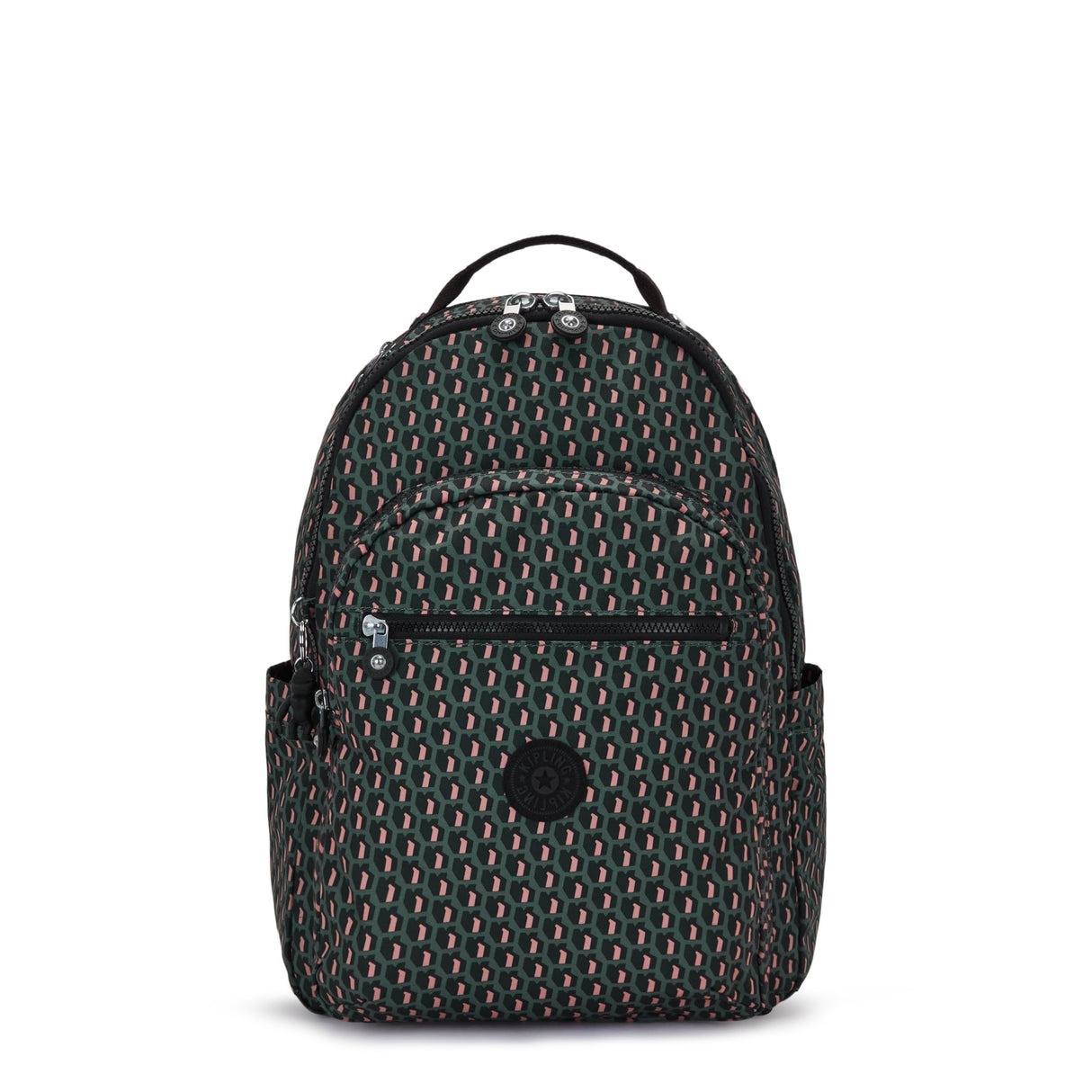 Kipling Seoul, Mochila con Protección Para Portátil 15", Impermeable, 44 cm, 27 L, 0.65 kg, Negro (3d K Pink)