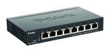 D-Link DGS-1100-08PV2/E, Switch Smart 8 Puertos Gigabit, PoE, Power Over Ethernet, Gestión Web, Layer 2, VLAN, IGMP Snooping, VoIP VLAN, QoS, Seguridad Red - Cable de alimentación de la UE
