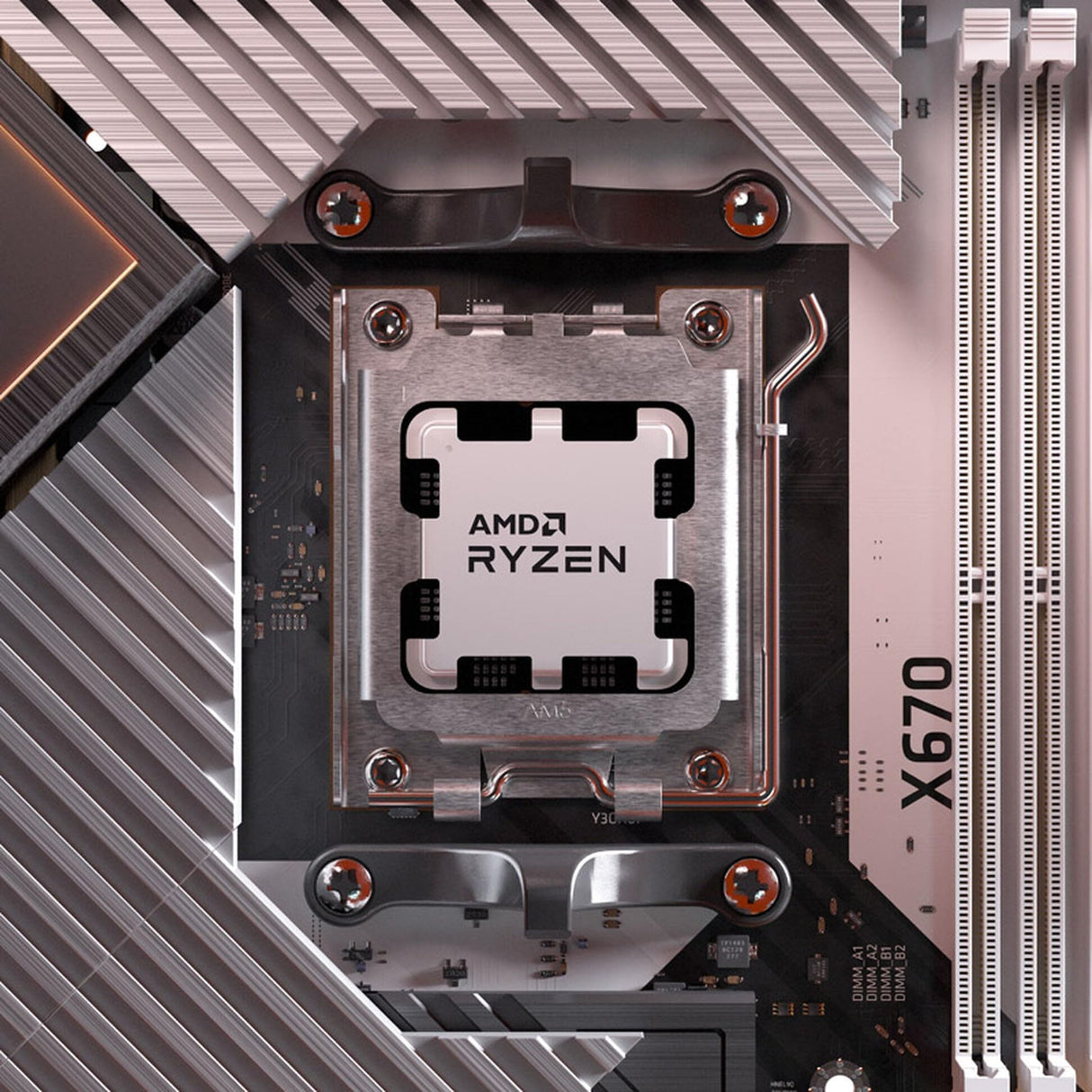 AMD Ryzen 7 8700G Procesador con IA (tarjeta gráfica Radeon integrada,Ryzen AI, 8 núcleos/16 threads, 65W DTP, Socket AM5,24MB Caché, Reloj de aumento máx. hasta 5,1Ghz, con ventilador Wraith Stealh)