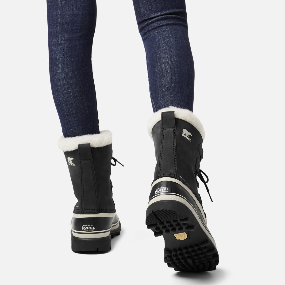 Sorel Caribou WP, Botas para nieve impermeables, Mujer, Black Stone, 38.5 EU