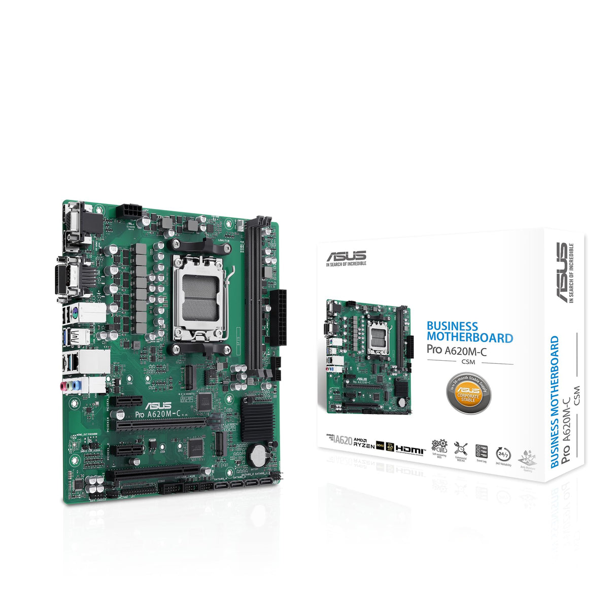 ASUS Pro A620M-C-CSM AM5 DDR5 mATX MB
