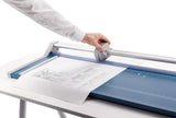 Dahle 554 - Cizalla rotativa profesional, longitud de corte de 71 cm, capacidad de 20 hojas, autoafilado, barra de guía doble, abrazadera automática, cortador de papel de ingeniería alemana