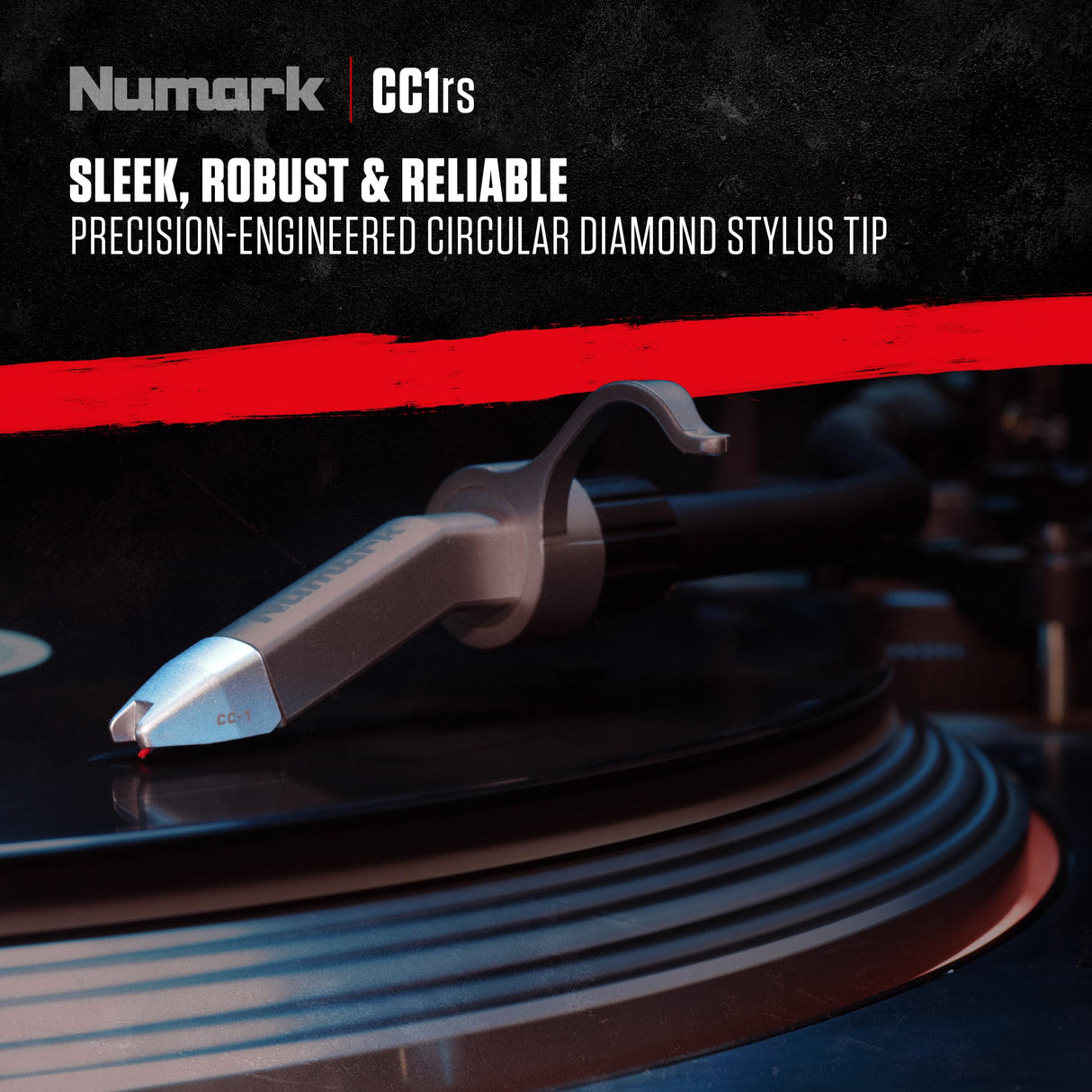 Numark CC-1RS - Aguja de Repuesto para la Cápsula DJ CC-1 de Numark para Platos Giradiscos DJ y Tocadiscos DJ