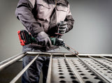 metabo Limas de cinta con batería BFVB LTX BL 90-18V, ancho de banda de lijado de 6 a 19 mm, motor sin escobillas, velocidad variable, brazo de lijado fino, trabajo en metal, para un lijado preciso