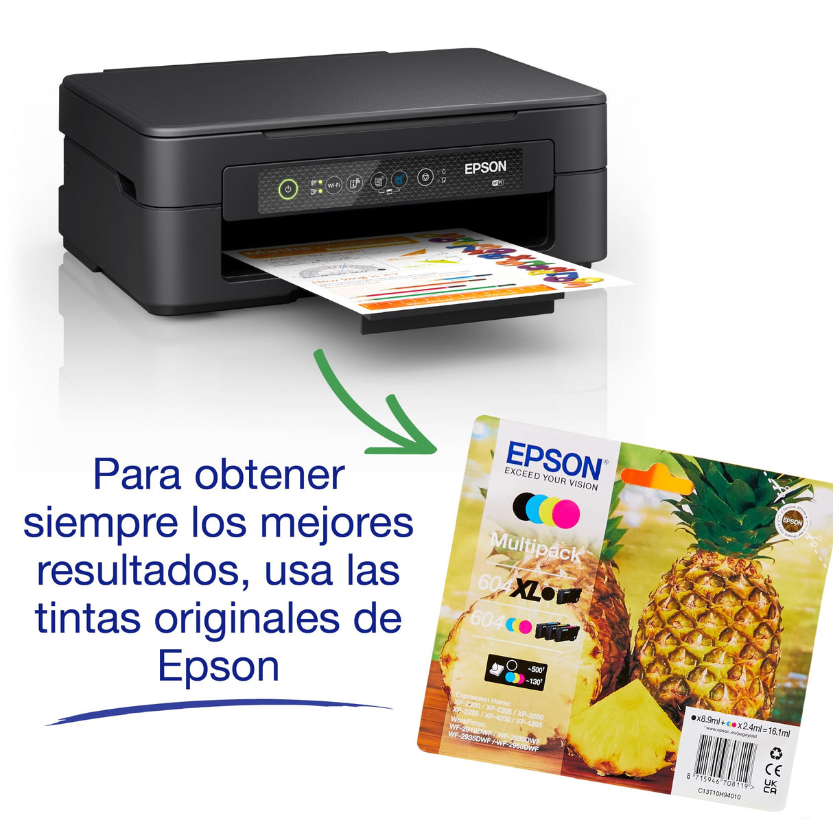 Impresora de inyección de tinta multifunción Expression XP-2200 A4 con conectividad inalámbrica y 3 meses gratis de suscripción ReadyPrint Flex*