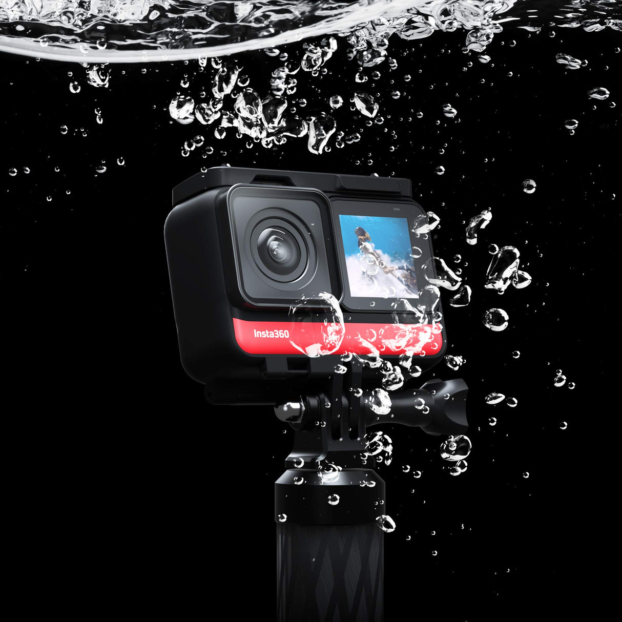 Insta360 One R - Cámara de acción adaptativa de Video Deportiva IPX8 Impermeable con Control de Voz (360+4K Twin Edition)