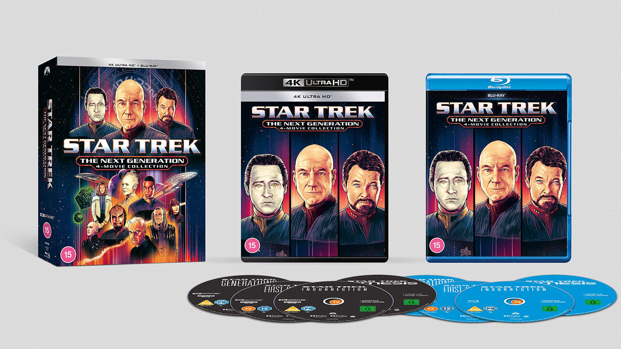 Star Trek: The Next Generation Movie Boxset 4K UHD [Blu-ray] [2023] [Region A & B & C]