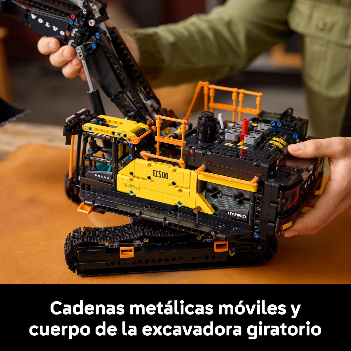 LEGO Technic Excavadora Volvo EC500 Hybrid - Kit de Maquetas para Adultos de Vehículo de Obra Motorizado con Brazo Móvil, Orugas, Martillo y Pala - Idea de Regalo para Hombres 42215
