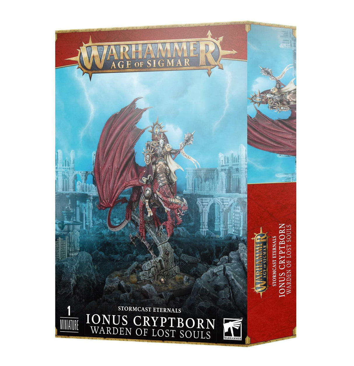 Warhammer - Age of Sigmar: Stormcast Eternals - Ionus Cryptborn, Guardián de las Almas Perdidas - Juego de Miniaturas - 168+ - Fantasía