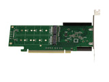 Kalea-INFORMATIQUE Tarjeta controladora M2 PCIe 3.0 x16 para 4 Unidades SSD M.2 NVMe M Key. Perfil Alto y bajo. Conjunto de Chips ASM2824.