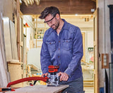 Einhell Professional Fresa superior con batería TP-RO 18 Li BL-Solo Power X-Change (18 V, altura de carrera 35 mm, motor sin escobillas, incl. tope paralelo, sin batería ni cargador)