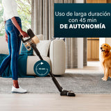 Princess Aspirador de Escoba - 27 kPa - 45 min - 2 en 1 - Motor BLDC - Especialmente diseñado para Pelo de Mascotas - Sin Cable - Sin Bolsa - Ligero - 3 velocidades - Accesorios incluidos - 339395