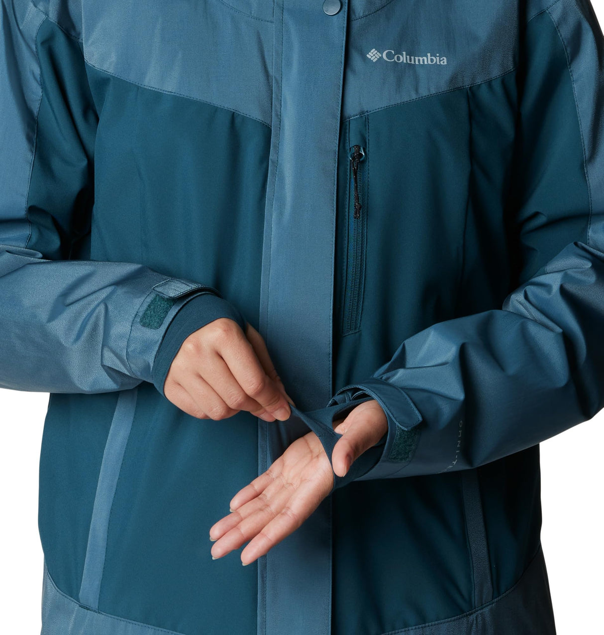 Columbia Point Park Chaqueta de Invierno, Mujer, Brillo de Onda Nocturna, Onda Nocturna, L