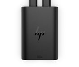 HP Cargador para portátil USB-C GAN de 65 W (Tamaño Compacto, Carga Rápida, Dos Puertos USB-C) Negro