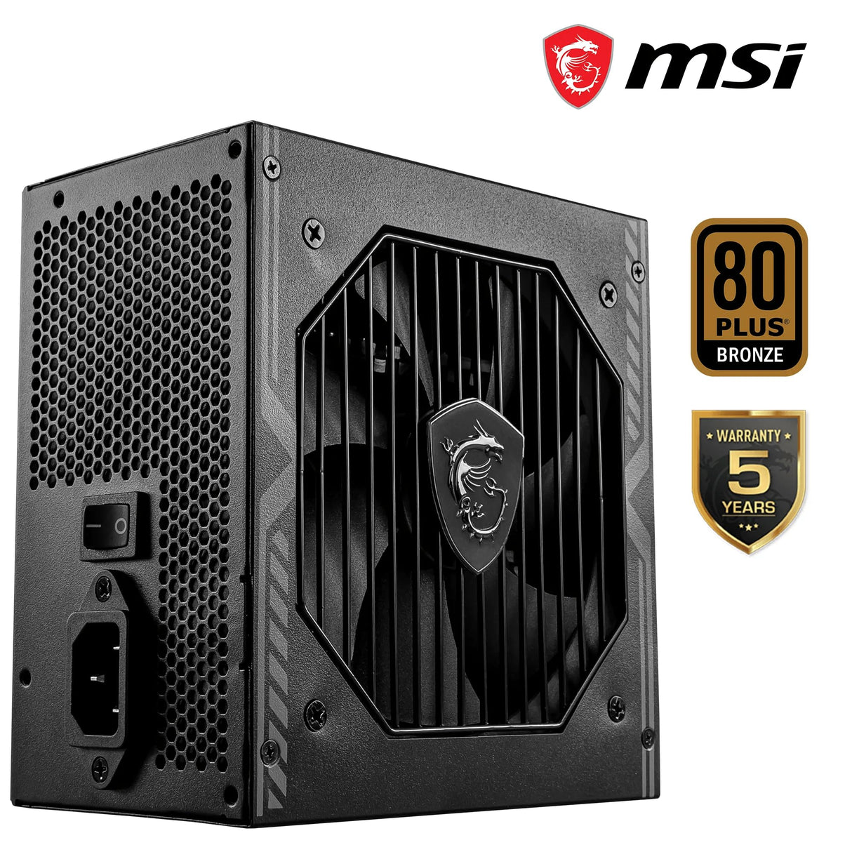 MSI mag A650BNL - Fuente de alimentación (650 W, 80 Plus, Color Bronce ATX PSU