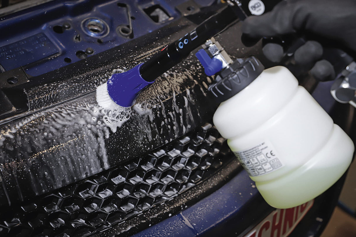 BGS 70150 | Pistola de limpieza de aire comprimido con cepillo y accesorio de aspiración | 7 piezas