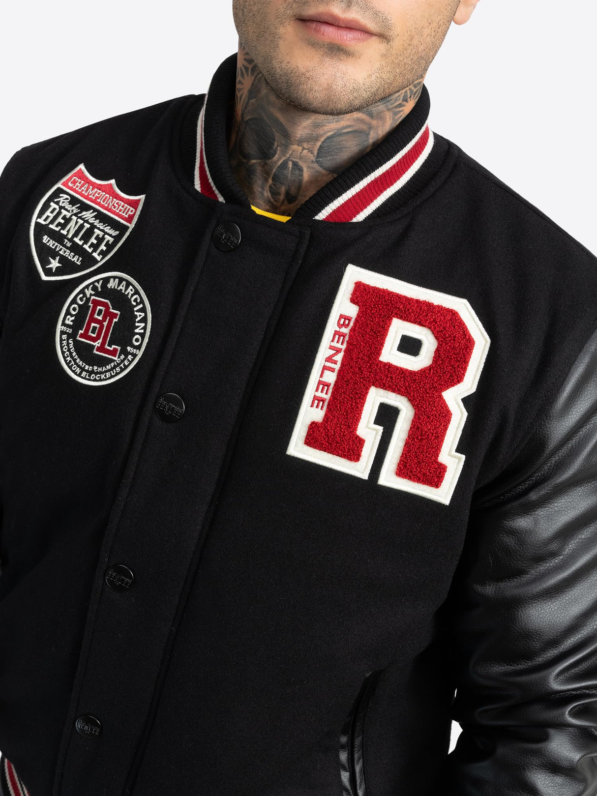 BENLEE Rocky Marciano Francis Chaqueta, Hombre, Negro, XX-Large