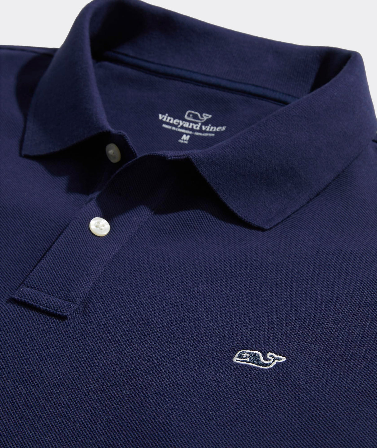 Vineyard Vines Polo de piqué Heritage Camisa, Azul Marino, XL para Hombre