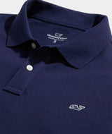 Vineyard Vines Polo de piqué Heritage Camisa, Azul Marino, XL para Hombre