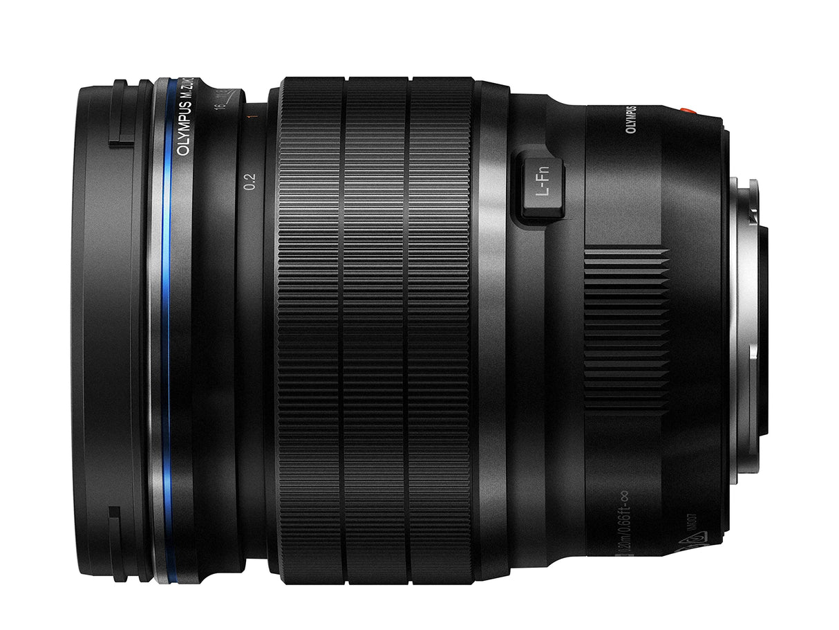 Olympus Objetivo M.Zuiko Digital ED 17 mm F1.2 Pro, Longitud Focal Fija rápida, Apto para Todas Las cámaras MFT (Modelos Olympus OM-D & Pen, Serie G de Panasonic), Negro