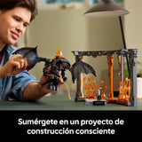 LEGO Icons Rincón Entre Libros: El Señor de los Anillos: Balrog Kit de Decoración, Set de Construcción, Regalo para Adultos y Amantes de la Épica Trilogía Cinematográfica 10367