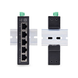 StarTech.com Switch Ethernet Industrial de 5 Puertos no Gestionado IP30-100/1000 - Pared/Carril DIN - IP30-9~60VDC - TAA