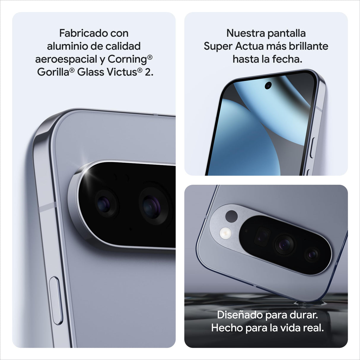 Google Pixel 10 Pro XL - Smartphone Android Libre con Gemini, Triple cámara Trasera, batería de más de 24 Horas y Pantalla Super Actua de 6,8" - Piedra Lunar, 256GB
