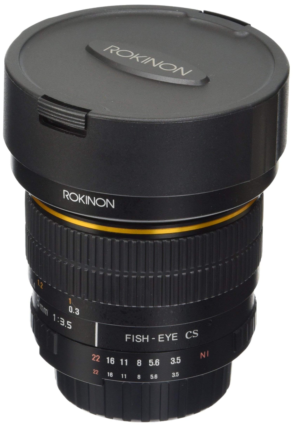 Rokinon FE8M-N Lente Fija Ojo de pez F3.5 de 8 mm para Nikon (Negro)