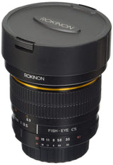 Rokinon FE8M-N Lente Fija Ojo de pez F3.5 de 8 mm para Nikon (Negro)