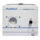 PeakTech 2240 - Transformador de Aislamiento, Dispositivo de Medición, Toroidal, Galvánico, Clase de Protección 1, Uso Móvil, Voltaje de Entrada 230 V, Potencia de Salida 500 W - 160 x 125 x 235 mm