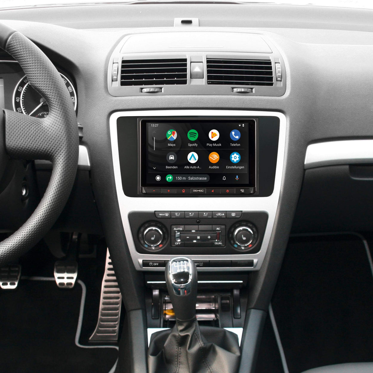 ZENEC Z-N528: Radio de Coche 2-DIN/infotainer, Sistema Multimedia con Pantalla táctil de 17,1 cm/6,75", Dab+, Bluetooth, USB, Centro Multimedia con Apple CarPlay y Google Android Auto