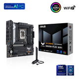ASUS TUF Gaming B860M-PLUS WiFi, Placa Base Intel mATX, 12+1+2+1 80A etapas de alimentación DrMOS, DDR5, PCIe 5.0, 3 Ranuras M.2, Wi-Fi 7, Realtek 2.5Gb Ethernet, DisplayPort, HDMI, USB 20Gbps Tipo-C