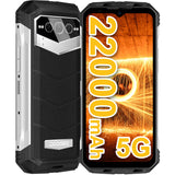 DOOGEE VMAX [2024] Movil Resistente Agua y Golpes 5G, 22000mAh Batería, Dimensity 1080, 20GB+256GB, 6.6" FHD+ 120Hz, Cámara Triple 108MP, Smartphone Irrompible Android IP68IP69K/NFC/Huella Dactilar