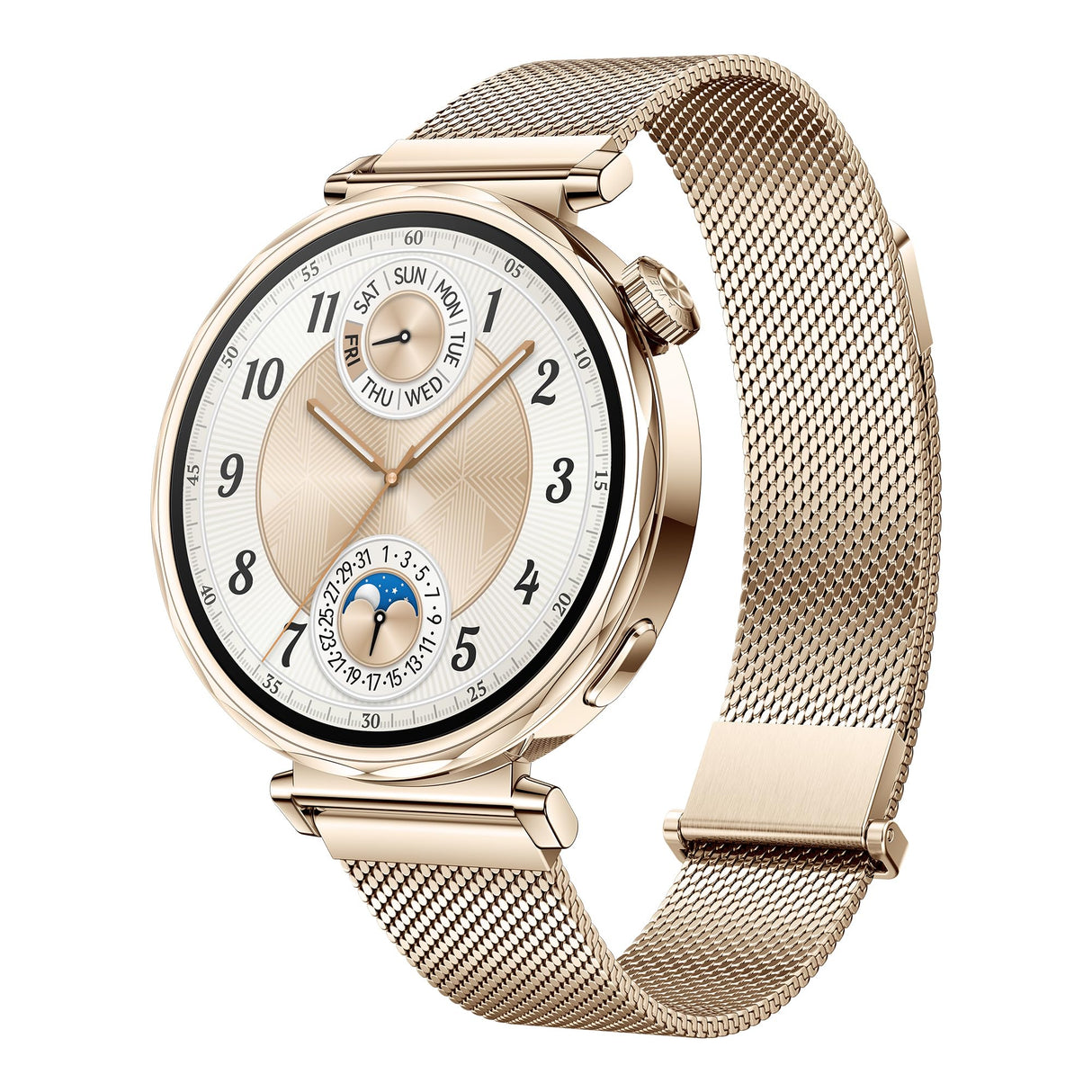 HUAWEI Watch GT 5 41mm Smartwatch, Silueta con Diseño Sofisticado, Nueva Experiencia Running y Ciclismo, Seguimiento de Salud, 7 Días de Duración de la Batería, iOS & Android, Dorada