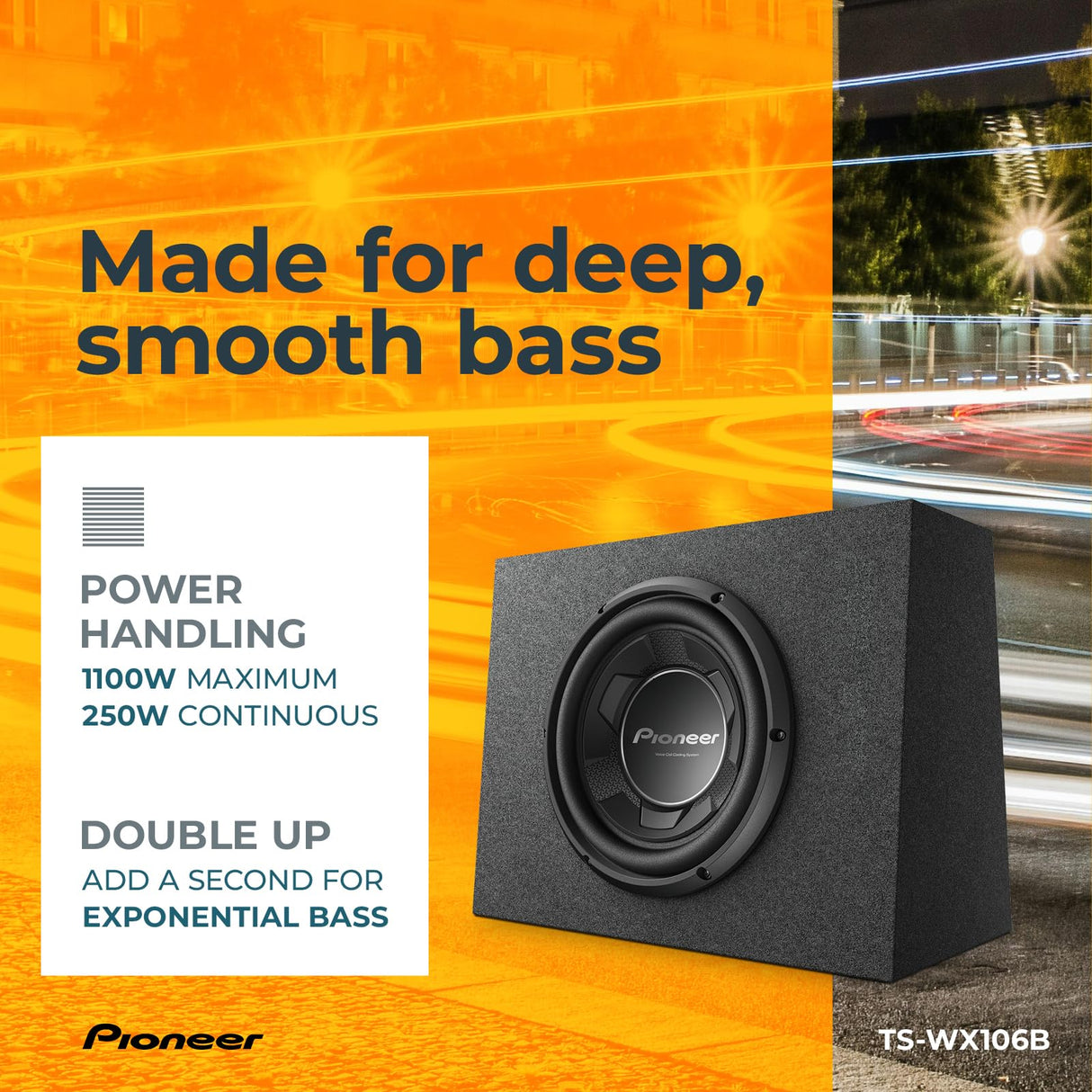 Sistema de subwoofer Compacto precargado de 25.4 cm