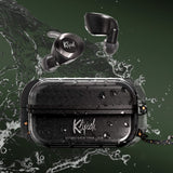Klipsch T5 II True Wireless Sport Black - Auriculares inalámbricos para Deporte Bluetooth 5.0, Control Táctil, InEar, Negro, Control de Llamadas, Resisteme a Humedad y Sudor, Negro
