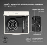 Mixx Audio - Platino de Vinilo portátil BT Revival 55 Stereo - Turquesa