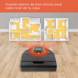 Neato D9 Smart Robot Vacuum Cleaner - D-Design, HEPA Filter, Laser Map Navigation - App Control - 200 Minutes Duration, Auto Recharge and Reset - Black