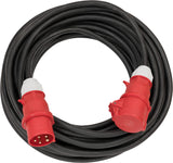 Brennenstuhl Professional Cable alargador de Enchufe CEE 400V/32A (Cable de 25 m, 5 Polos, Conector CEE, para Uso en Exteriores, Fabricado en Alemania) Negro