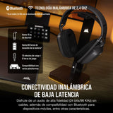 Corsair HS80 MAX Wireless Auriculares para Juegos Multiplataforma con Bluetooth – Dolby Atmos – Micrófono de Calidad Broadcast – Compatible con iCUE – PC, Mac, PS5, PS4, Switch, Móvil – Gris Acero