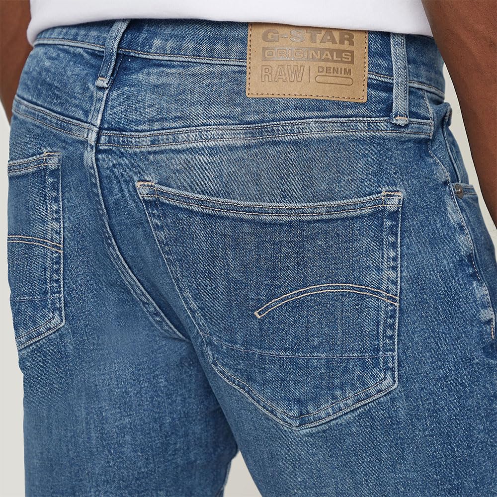 G-STAR 3301 Slim Denim Shorts Pantalones Cortos, Azul (Faded Summer Sky D10481-d634-h096), 33 Hombre