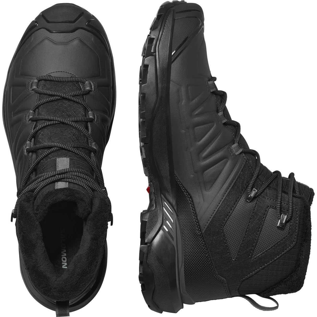 Salomon X Ultra Snowpilot Impermeables Zapatos de senderismo para Hombre, Estable para la nieve, Calidez duradera, Todo listo para el invierno, Black, 45 1/3