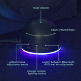 Speedlink Gravity LT Altavoz para PC Sistema de Sonido 2.1 Bluetooth - con subwoofer de Madera, Sistema de Altavoces Activos de 80 vatios, Conector AUX de 3,5 mm, Mando a Distancia RGB, Negro