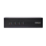 StarTech.com Switch Conmutador KVM de 4 Puertos y 2 Monitores DisplayPort - 4K 60Hz - Hub Ladrón 2 Puertos USB 5Gbps - 2x USB 2.0 HID - Teclas de Acceso Rápido y Botones - TAA (P4DD46A2-KVM-SWITCH)