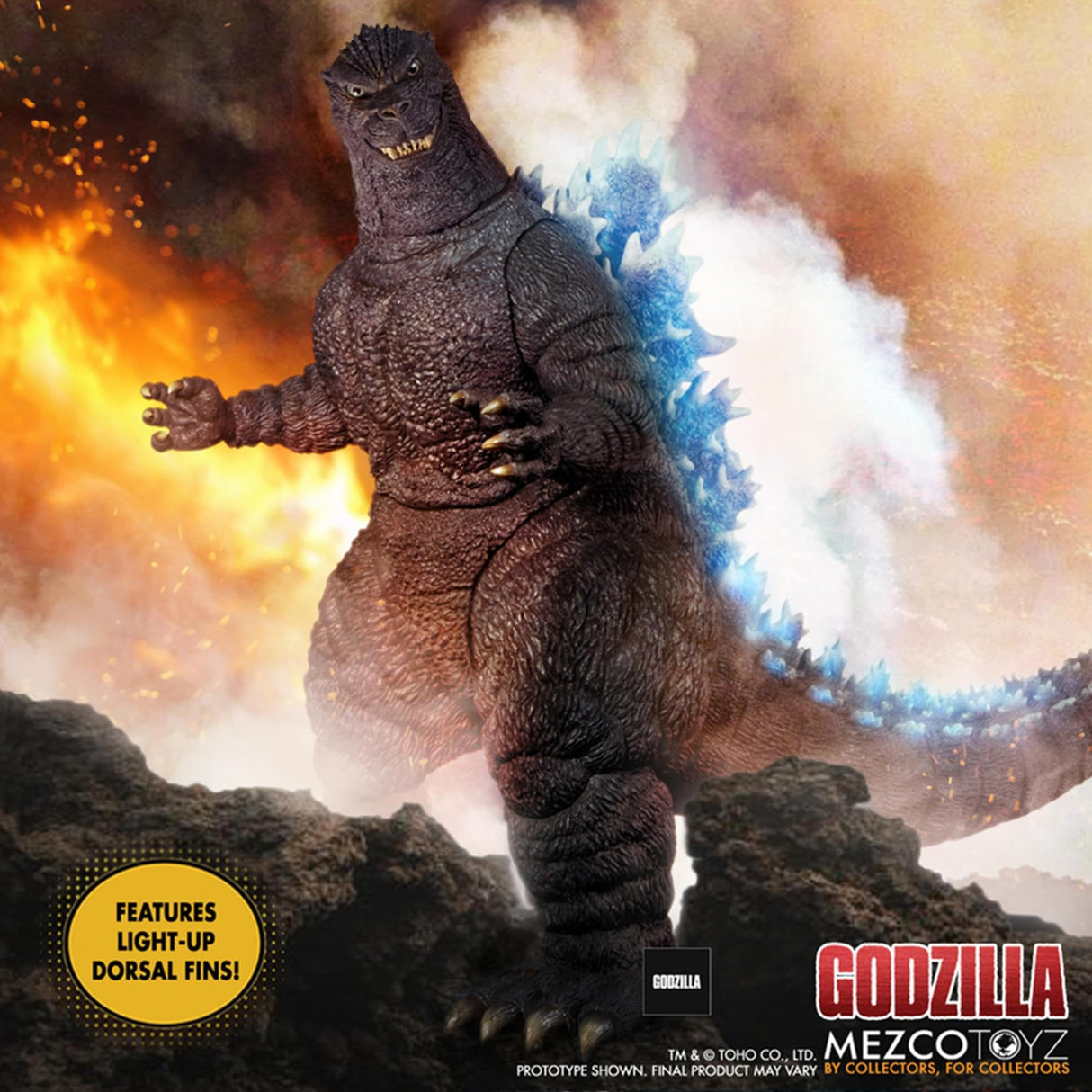 Mezco Figura Godzilla Avec Son et lumière Ultimate Godzilla 46 cm